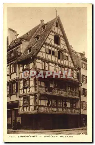 Cartes postales Strasbourg maison a Galeries