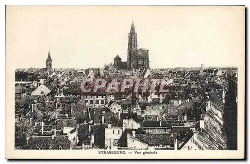 Cartes postales Strasbourg vue generale