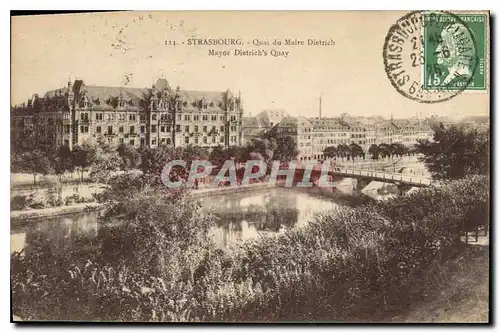 Cartes postales Strasbourg Quai du Maire Dietrich Mayor Dietrich's Quay