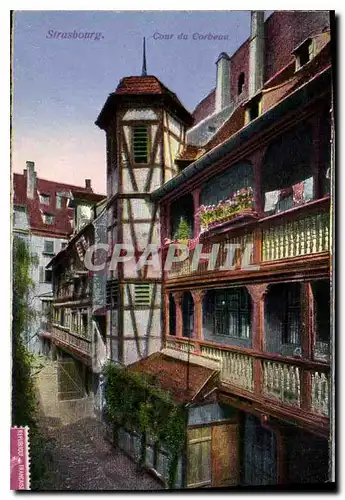 Cartes postales Strasbourg cour du Corbeau