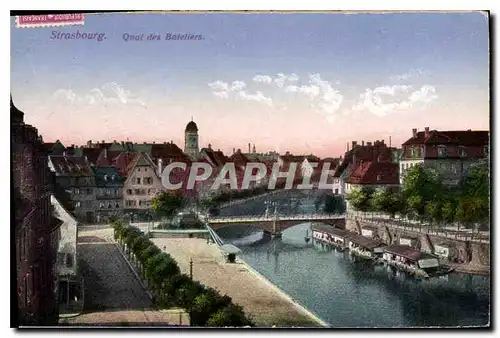 Cartes postales Strasbourg Quai des Bateliers