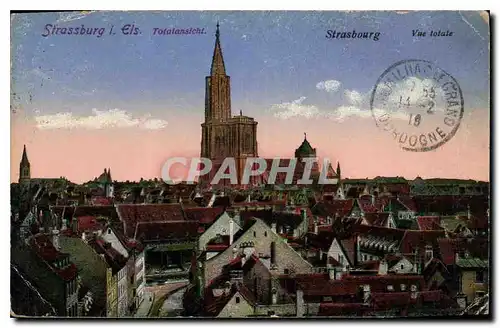 Cartes postales Strasbourg vue totale