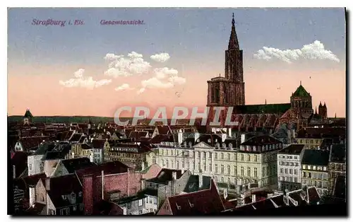 Cartes postales Strasburg Gesamtonaicht