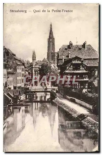 Ansichtskarte AK Strasbourg quai de la petite france