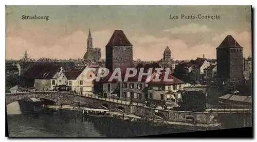 Cartes postales Strasbourg les ponts Couverts