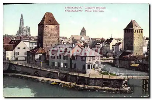 Cartes postales Strasbourg ponts Couverts