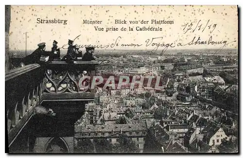 Cartes postales Strassburg vue prise de la cathedrale