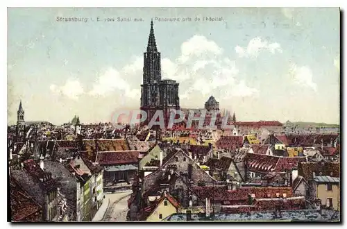 Cartes postales Strassburg panorama pris de l'hopital