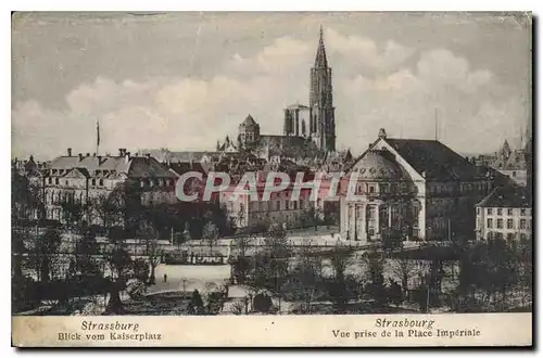 Cartes postales Strasbourg vue prise de la place Imperial