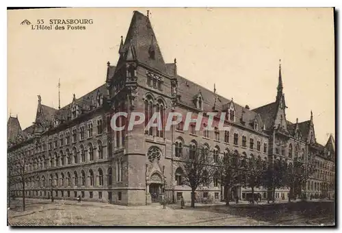 Cartes postales Strasbourg l'hotel des postes