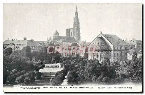 Cartes postales Strasbourg vue prise de la place Imperiale