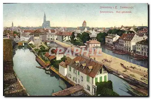 Cartes postales Strasbourg vue generale