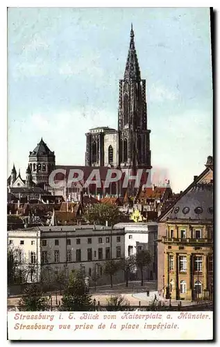 Cartes postales Strasbourg vue prise de la place Imperial