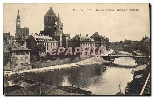 Cartes postales Strassburg Quai St Thomas