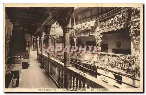 Cartes postales Strasbourg musee Alsacien la galerie