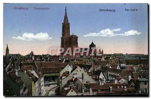 Cartes postales Strasbourg vue totale