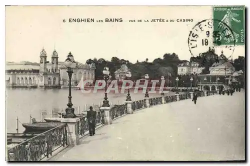 Cartes postales Enghien les Bains vue de la Jetee et du Casino