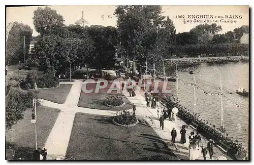 Cartes postales Enghien les Bains les jardins du casino