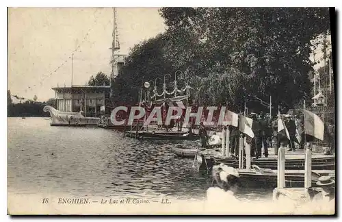 Cartes postales Enghien le lac et le casino