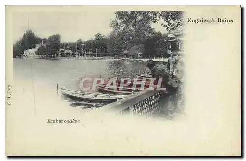 Cartes postales Enghien les Bains Embarcadere