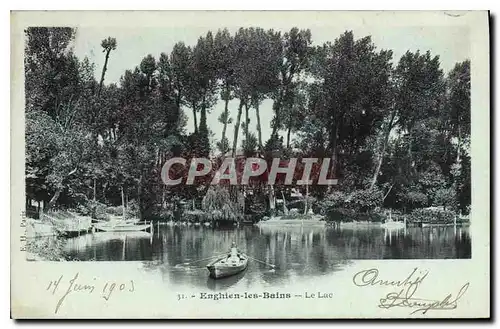 Cartes postales Enghien les Bains le lac