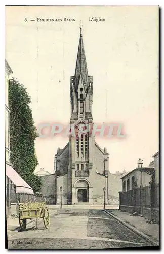 Cartes postales Enghien les Bains l'eglise