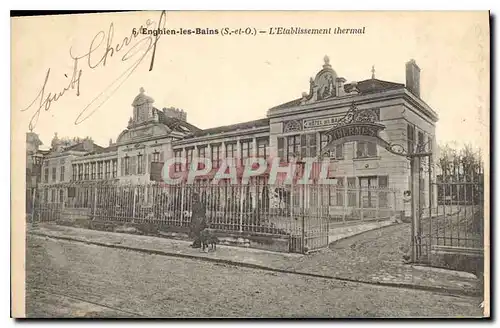 Cartes postales Enghien les Bains S et O l'Etablissement Thermal