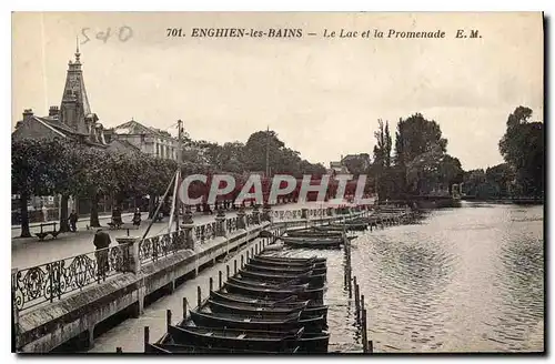 Cartes postales Enghien les Bains le lac et la Promenade