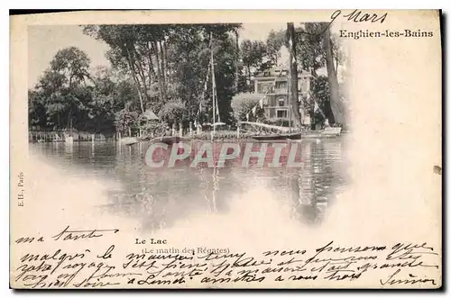 Cartes postales Enghien les Bains le lac le matin des Regntes