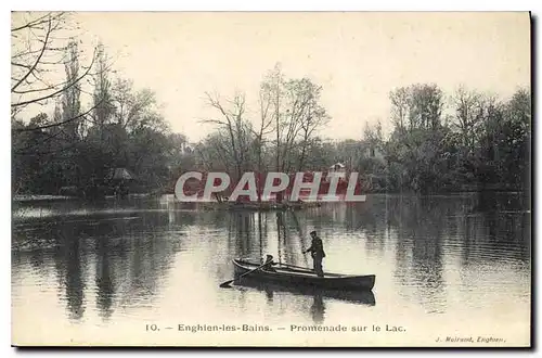 Cartes postales Enghien les Bains Promenade sur Lac