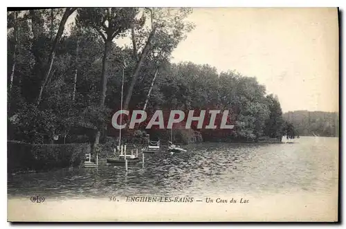 Cartes postales Enghien les Bains un coin du lac