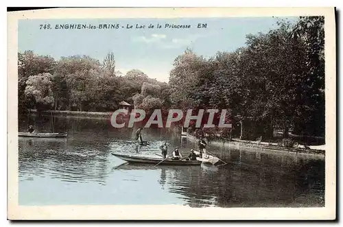 Ansichtskarte AK Enghien les Bains le lac de la Princesse