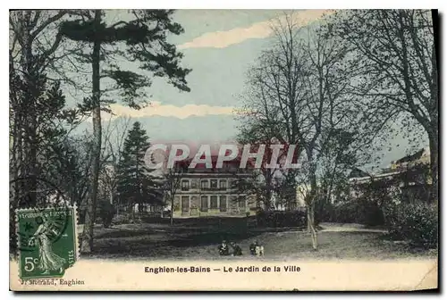 Cartes postales Enghien les Bains le jardin de la ville