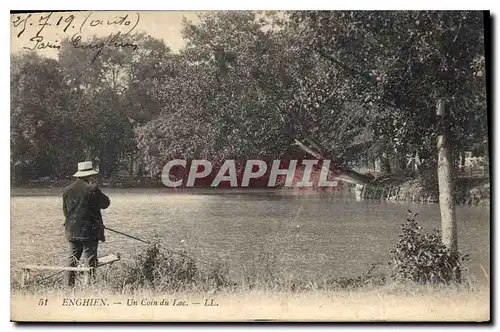 Ansichtskarte AK Enghien un coin du lac