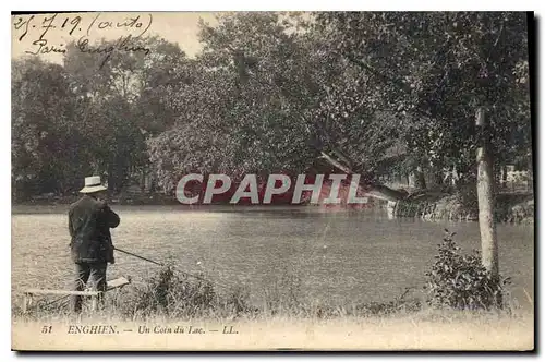 Cartes postales Enghien un coin du lac