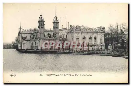 Cartes postales Enghien les Bains entree du casino