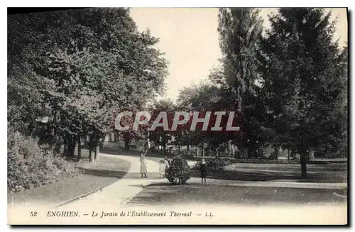 Ansichtskarte AK Enghien le jardin de l'etablissement Thermal