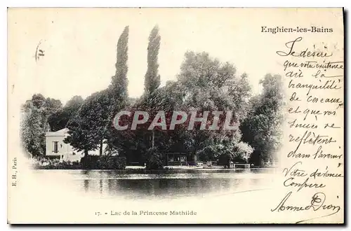 Cartes postales Enghien les Bains lac de la Princesse Mathilde