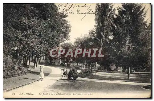 Ansichtskarte AK Enghien le jardin de l'Etablissement Thermal