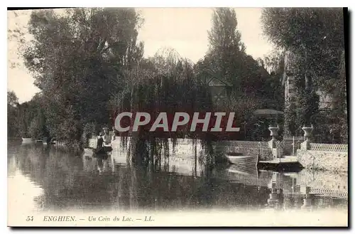 Cartes postales Enghien un coin du lac