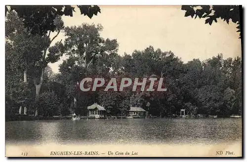 Cartes postales Enghien les Bains un coin du lac