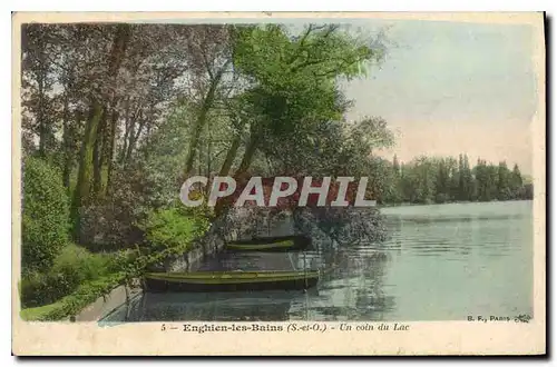 Cartes postales Enghien les Bains S et O un coin du lac
