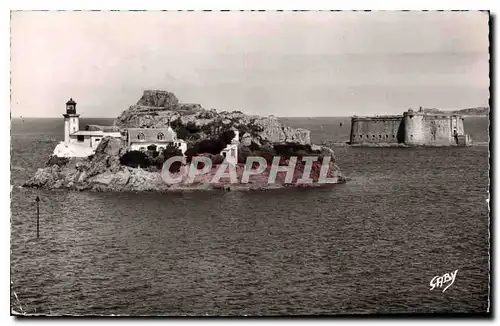 Ansichtskarte AK Carantec Finistere chateau du taureau et Ile Louet