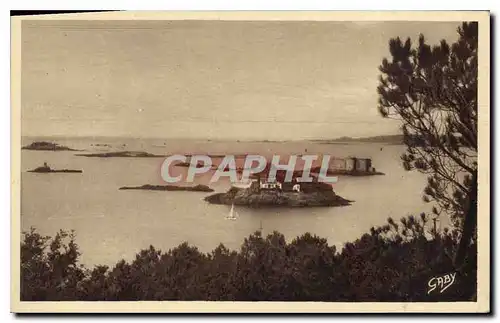 Ansichtskarte AK Carantec Finistere Ile Louet et le chateau du Taureau