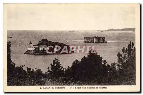 Ansichtskarte AK Carantec Finistere l'Ile Louet et le chateau du Taureau