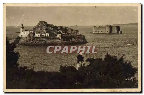 Ansichtskarte AK Carantec Finistere l'Ile Louet et le chateau du Taureau