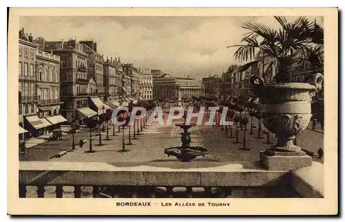 Cartes postales Bordeaux les Allees de Tourny