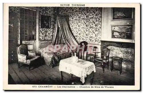 Cartes postales Savoie Tourisme Chambery les Charemettes la chambre de Mme de Warens