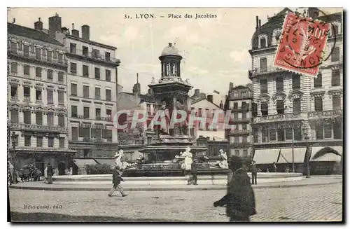 Cartes postales Lyon place des Jacobins