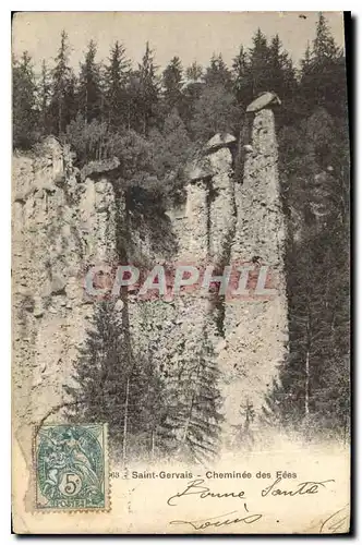 Cartes postales Saint Gervais Cheminee des Fees